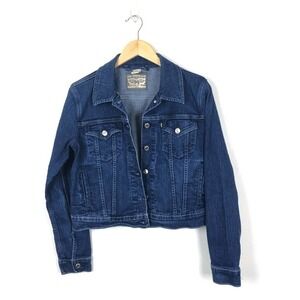 Levi's Original Trucker Dark Wash Jeans Jacket Size Large